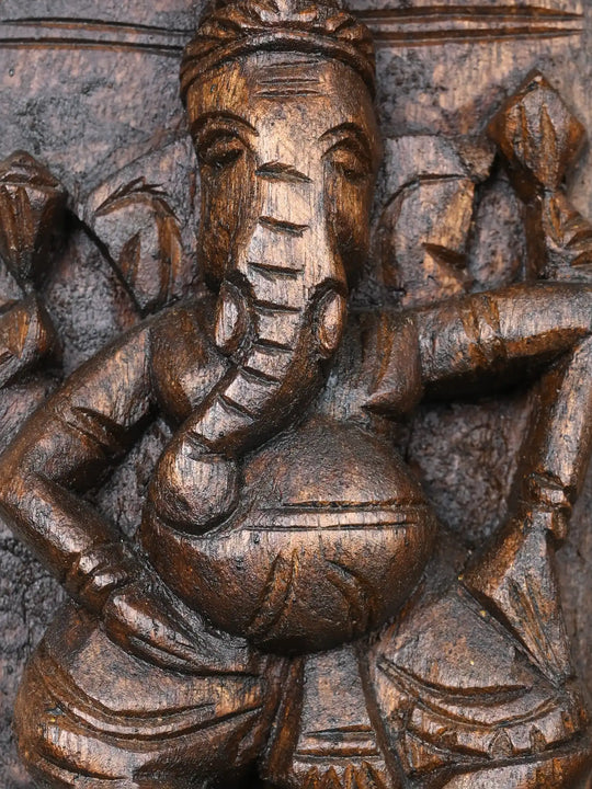 Eight Form Of Paired Lord Ganesha Panel 36"