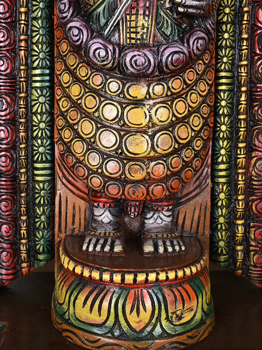 Multicolored Lord Thirupati Balaji Statue 40"