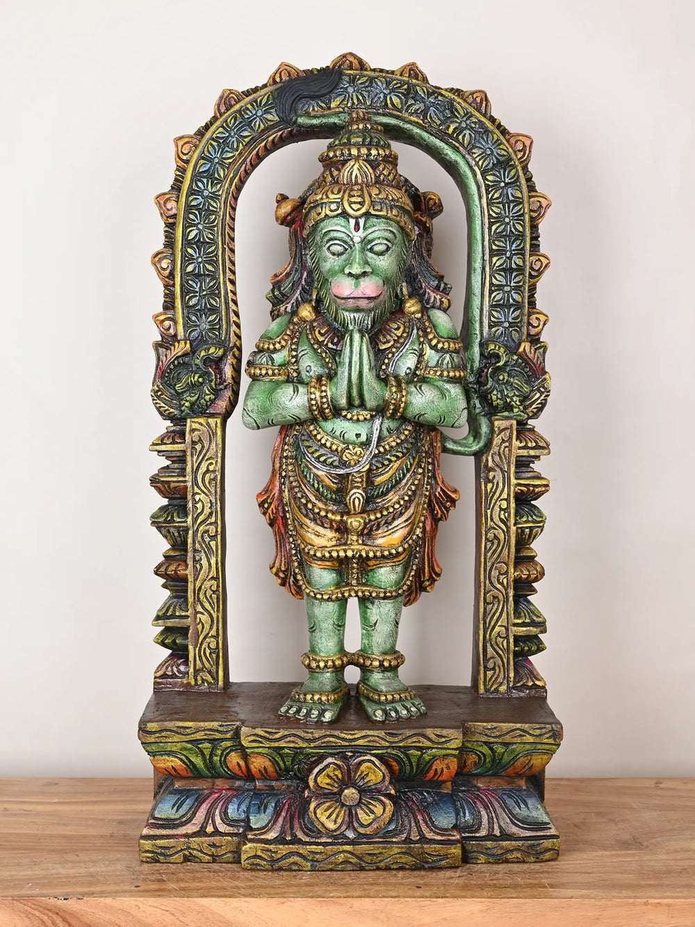 Hanuman wooden statue 