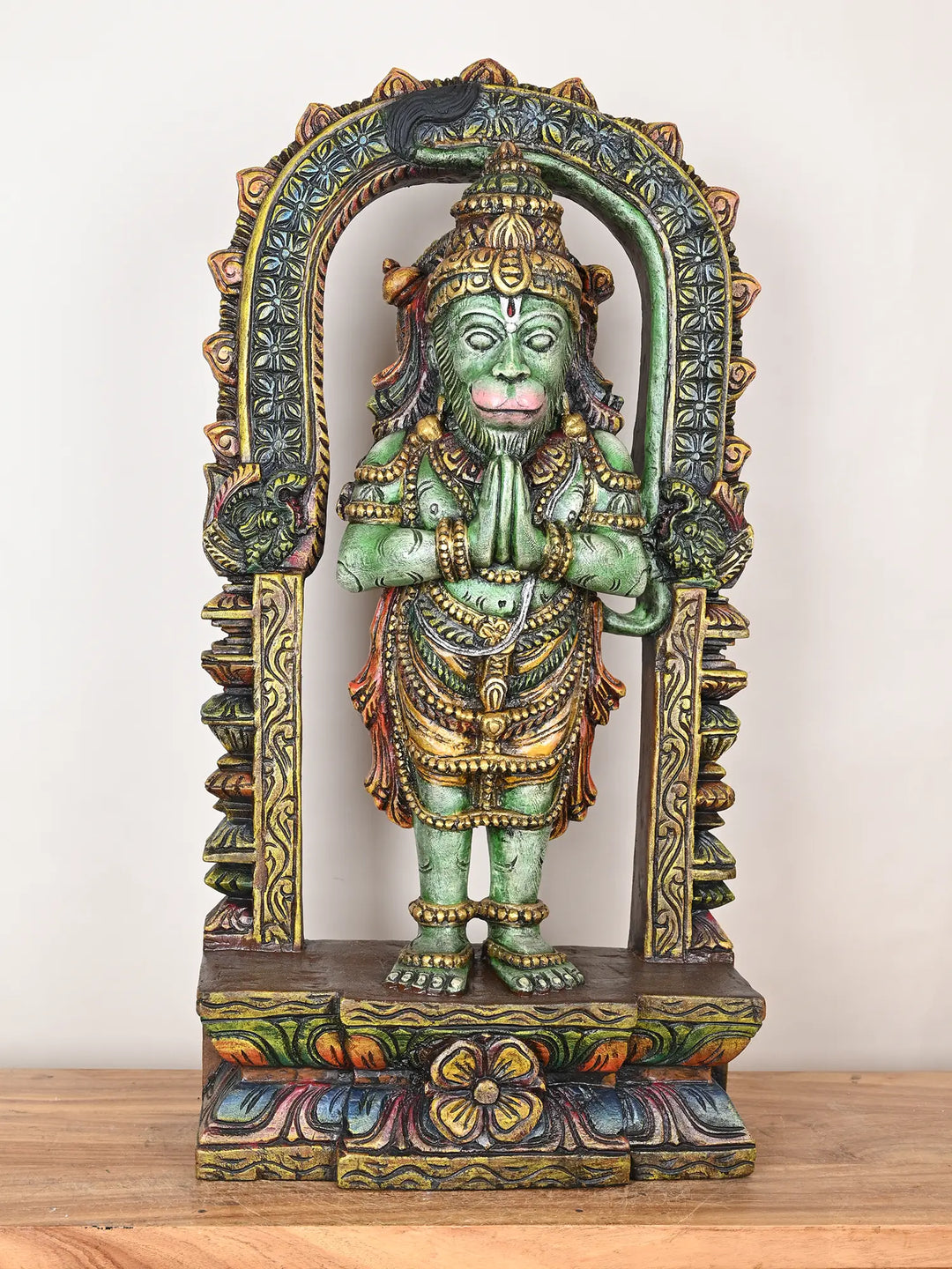 Hanuman wooden statue 