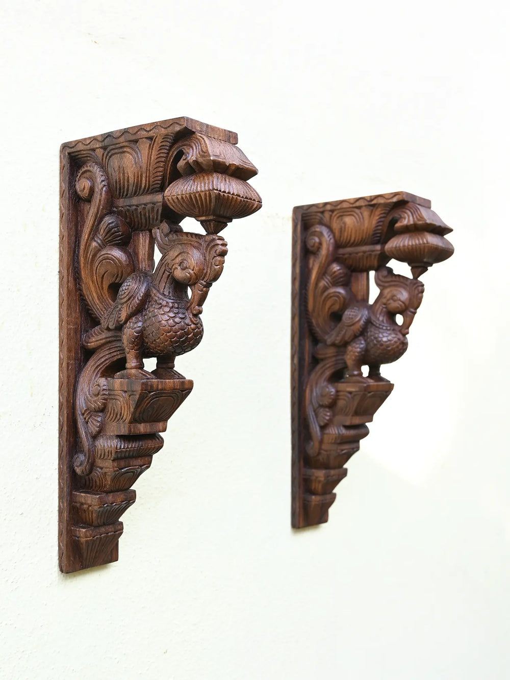 Hamsa wooden wall brackets