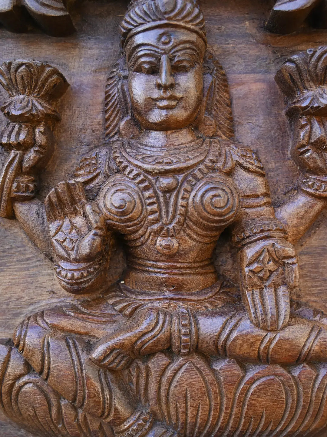 Elegant Goddess Gajalakshmi Panel 36"