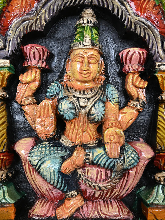 Decorative Goddess Lakshmi  Wall Mount 12"