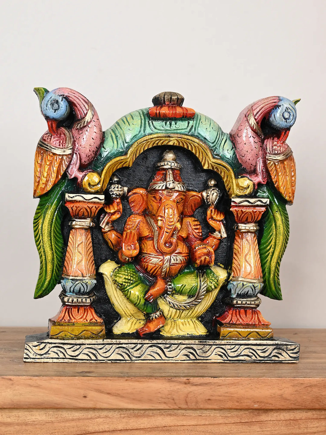 Wooden wall mount Lord Ganesha