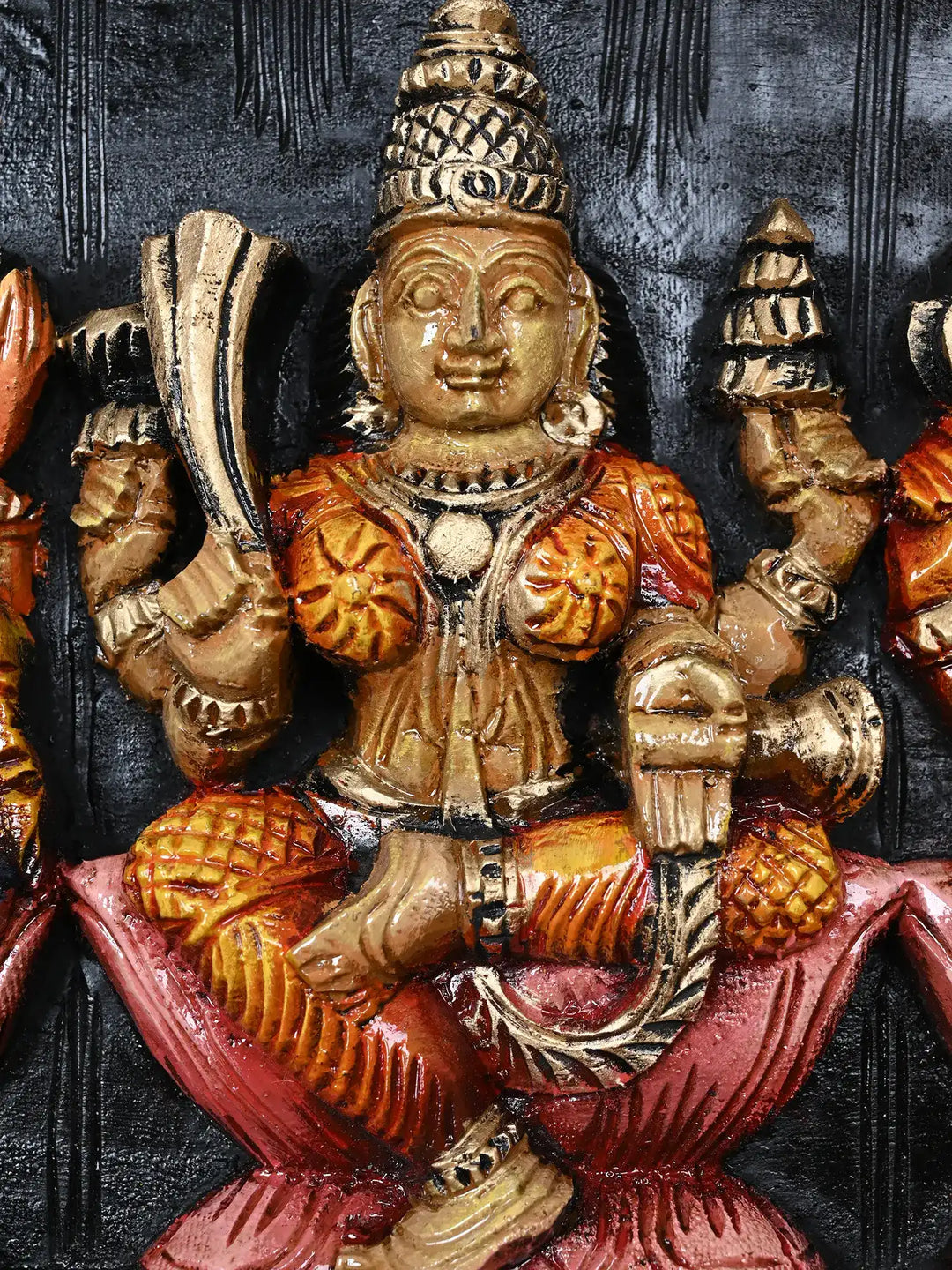 Multicolored Panel For Goddess Astalakshmi 47"