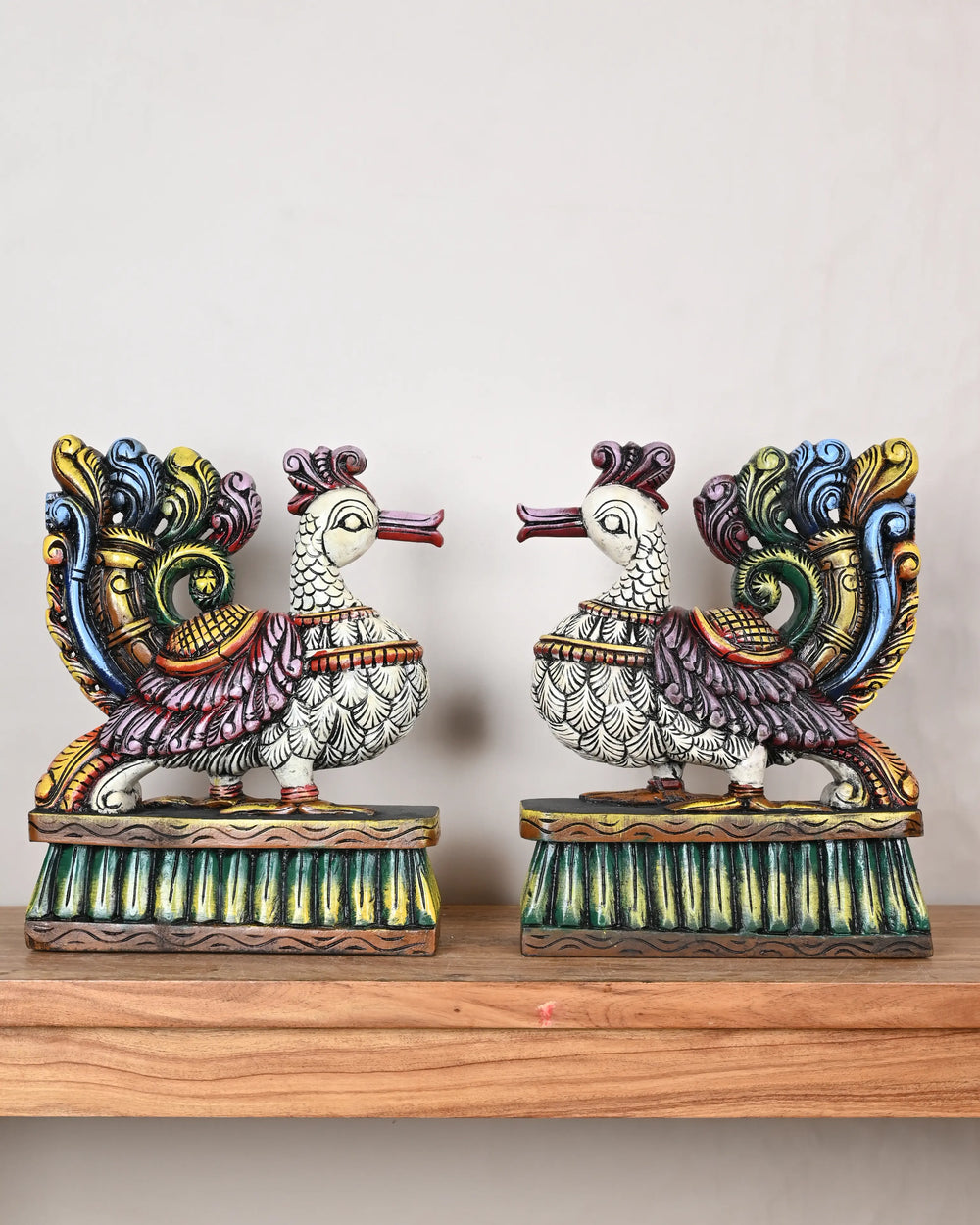 pair of  hamsa showpiece sculptures