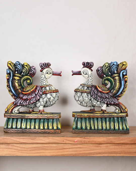 pair of  hamsa showpiece sculptures