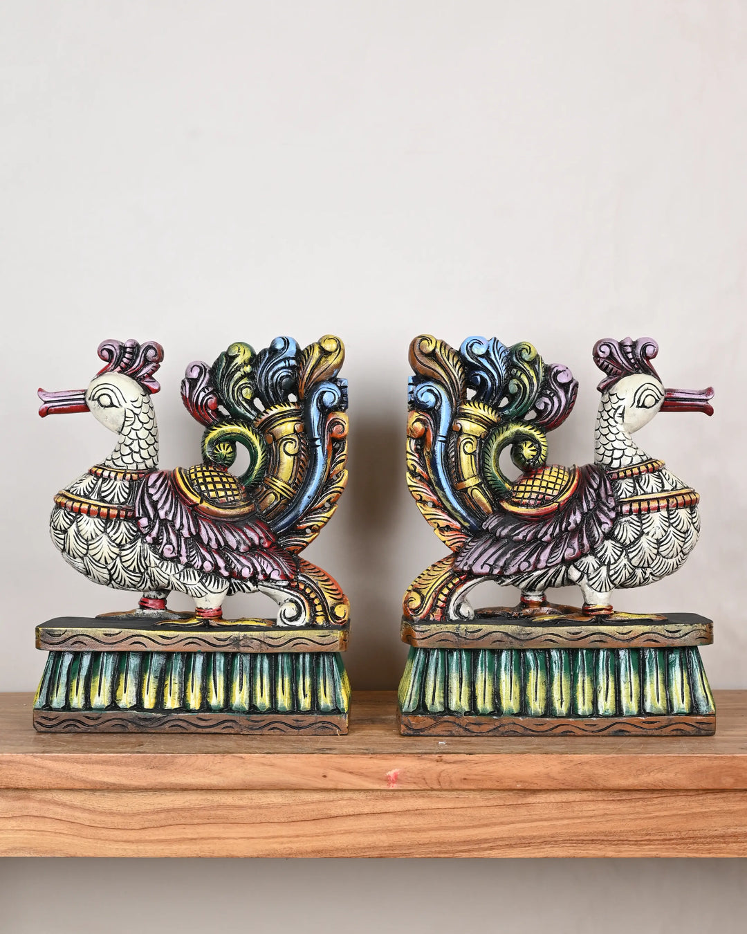 pair of  hamsa showpiece sculptures
