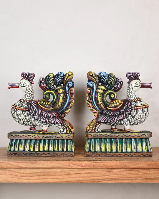 pair of  hamsa showpiece sculptures
