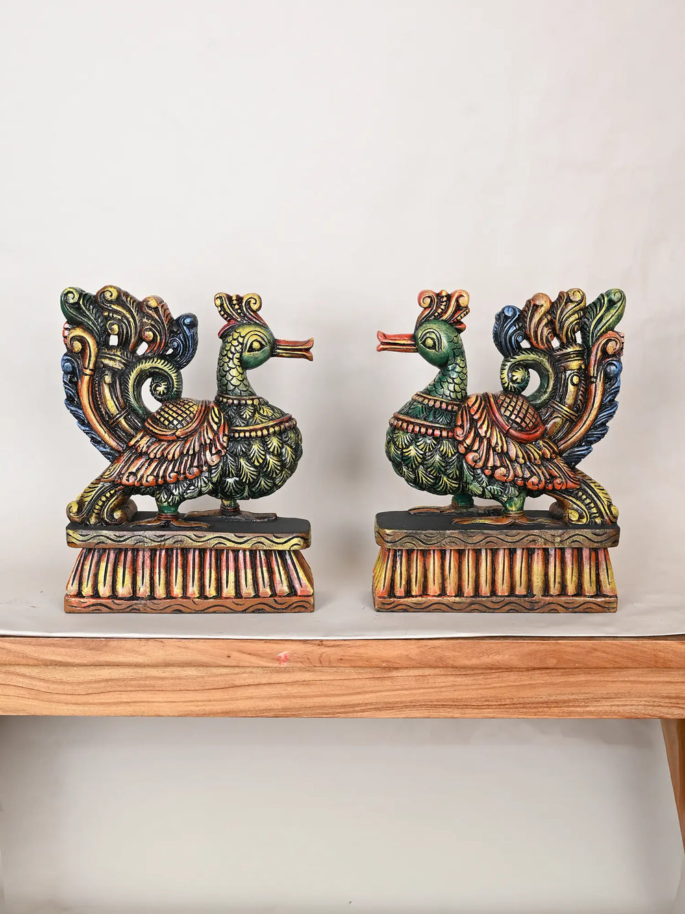 Wooden Hamsa bird