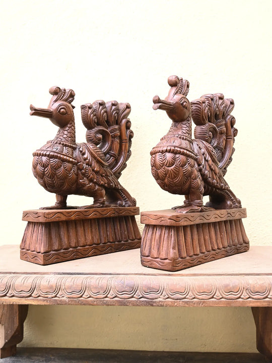 Elegant Couple Of Hamsa Bird 15"