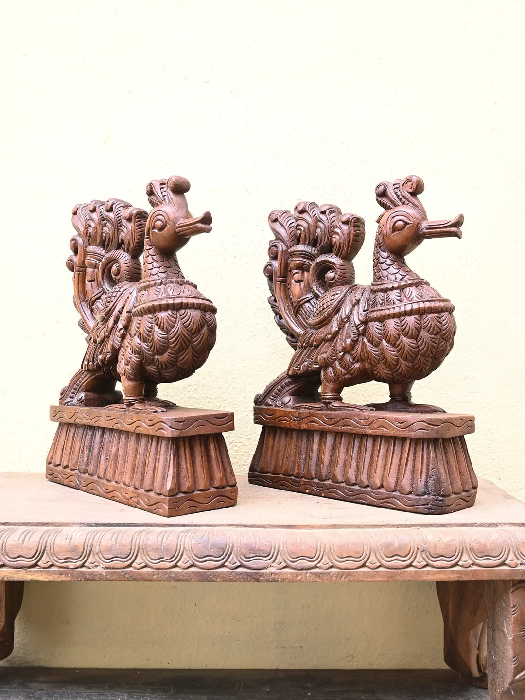 Wooden coupe of Hamsa bird