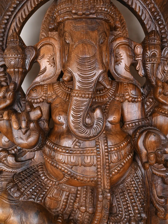 Lord Ganesha in a Moment of Blissful Dance 72"