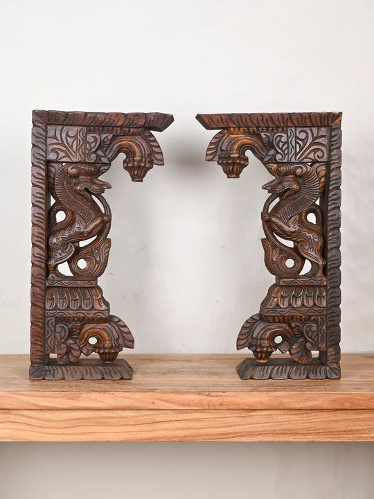 Yali wooden wall brackets