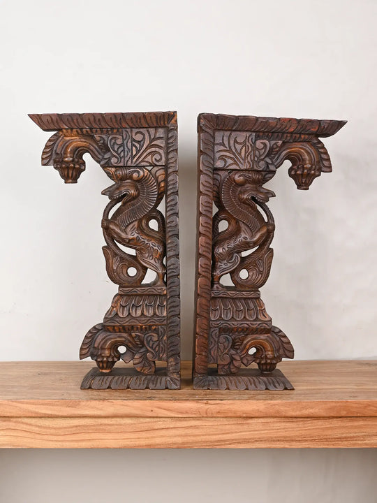 Yali wooden wall brackets