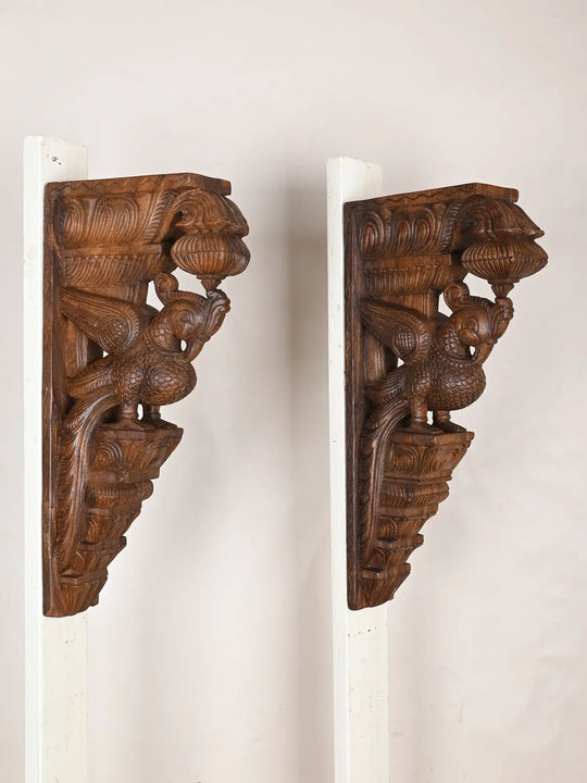 Decorative Wooden Brackets For Parrot 18"