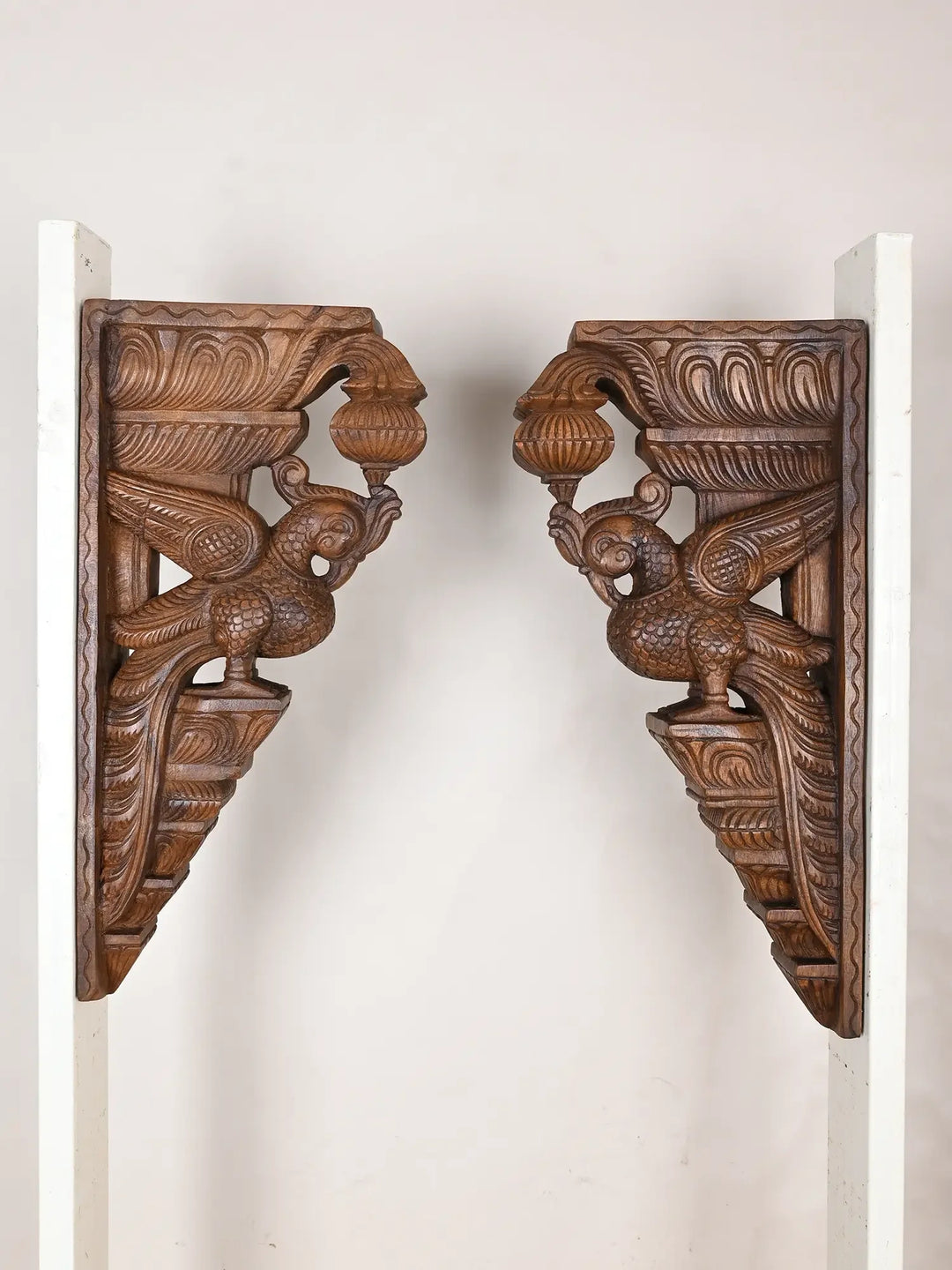 Wooden parrot brackets