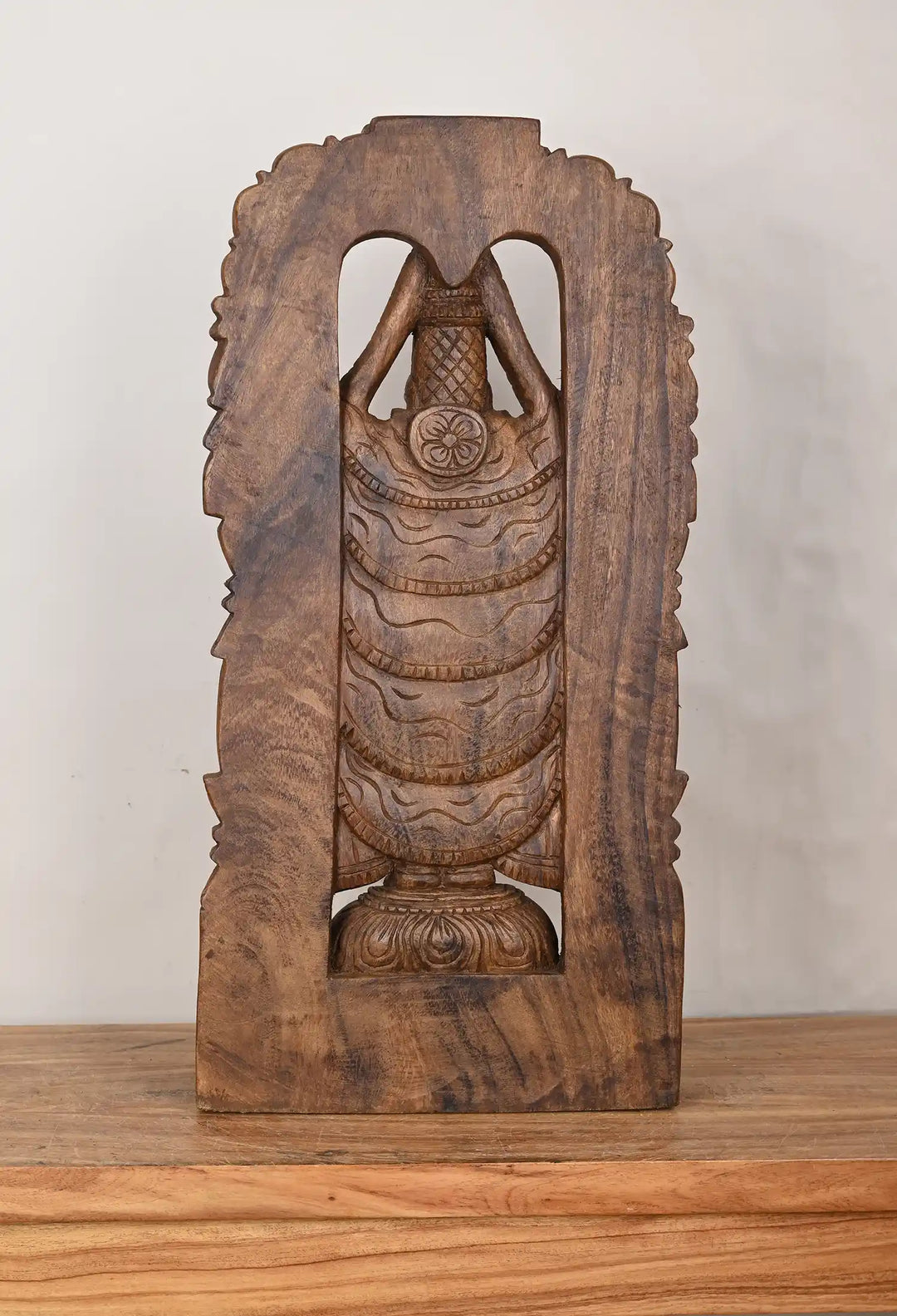 Wooden Lord Tirupathi Balaji statue 2ft