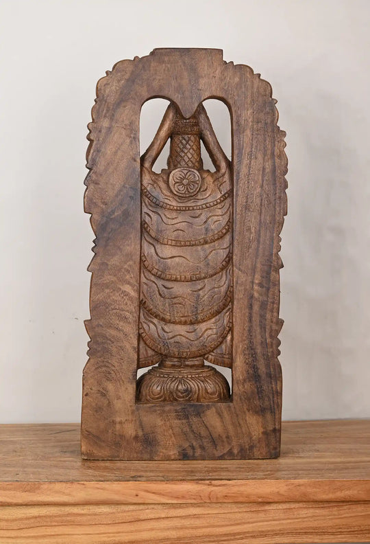 Wooden Lord Tirupathi Balaji statue 2ft
