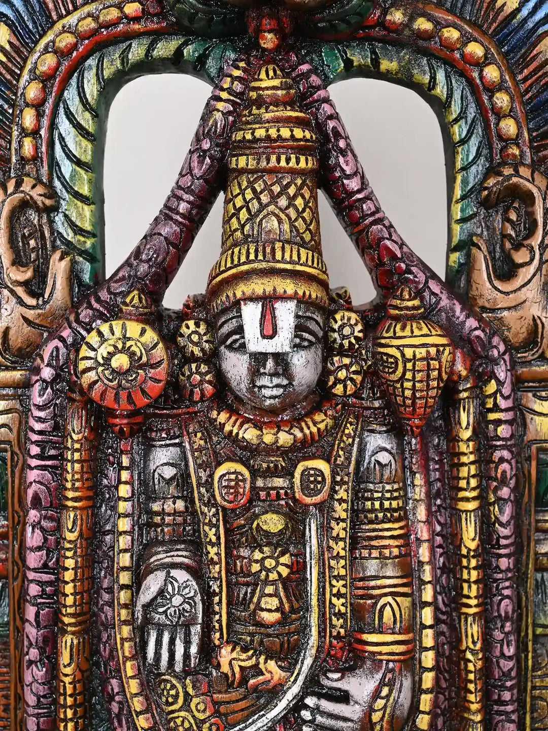 2Ft Painted Lord Venkateshwara Idol