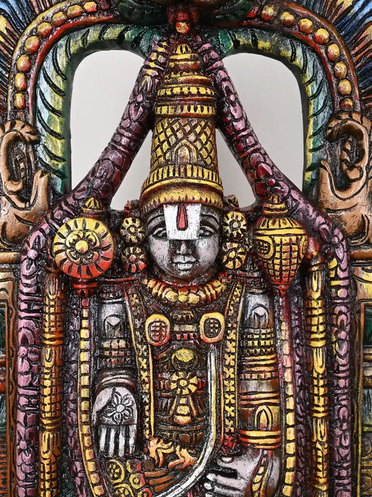 2Ft Painted Lord Venkateshwara Idol