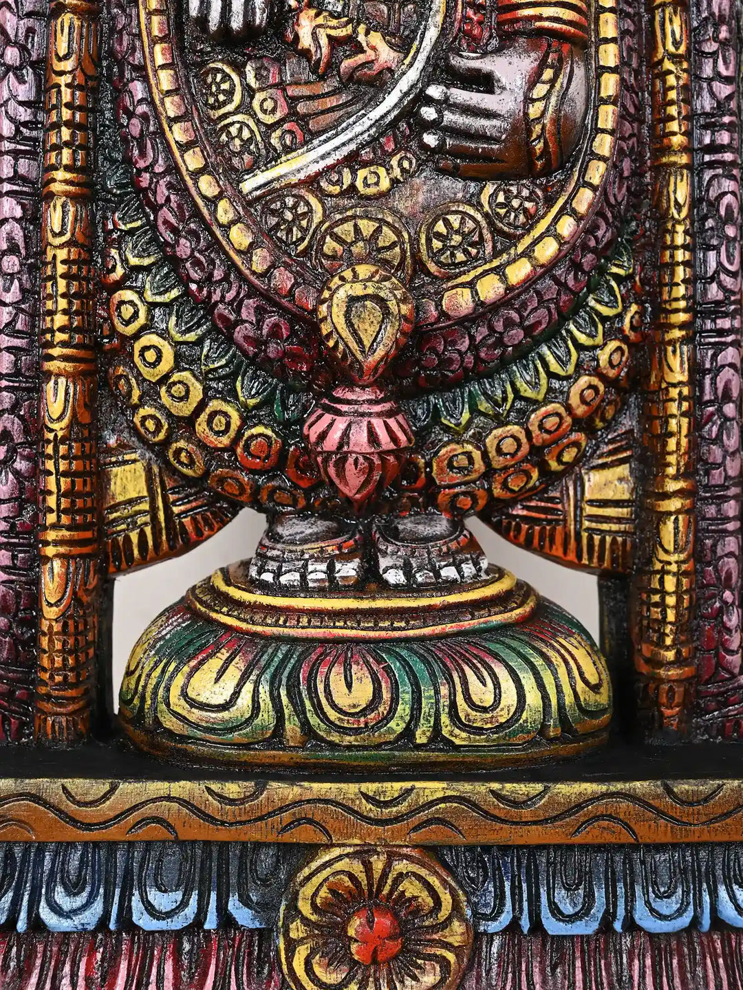 2Ft Painted Lord Venkateshwara Idol