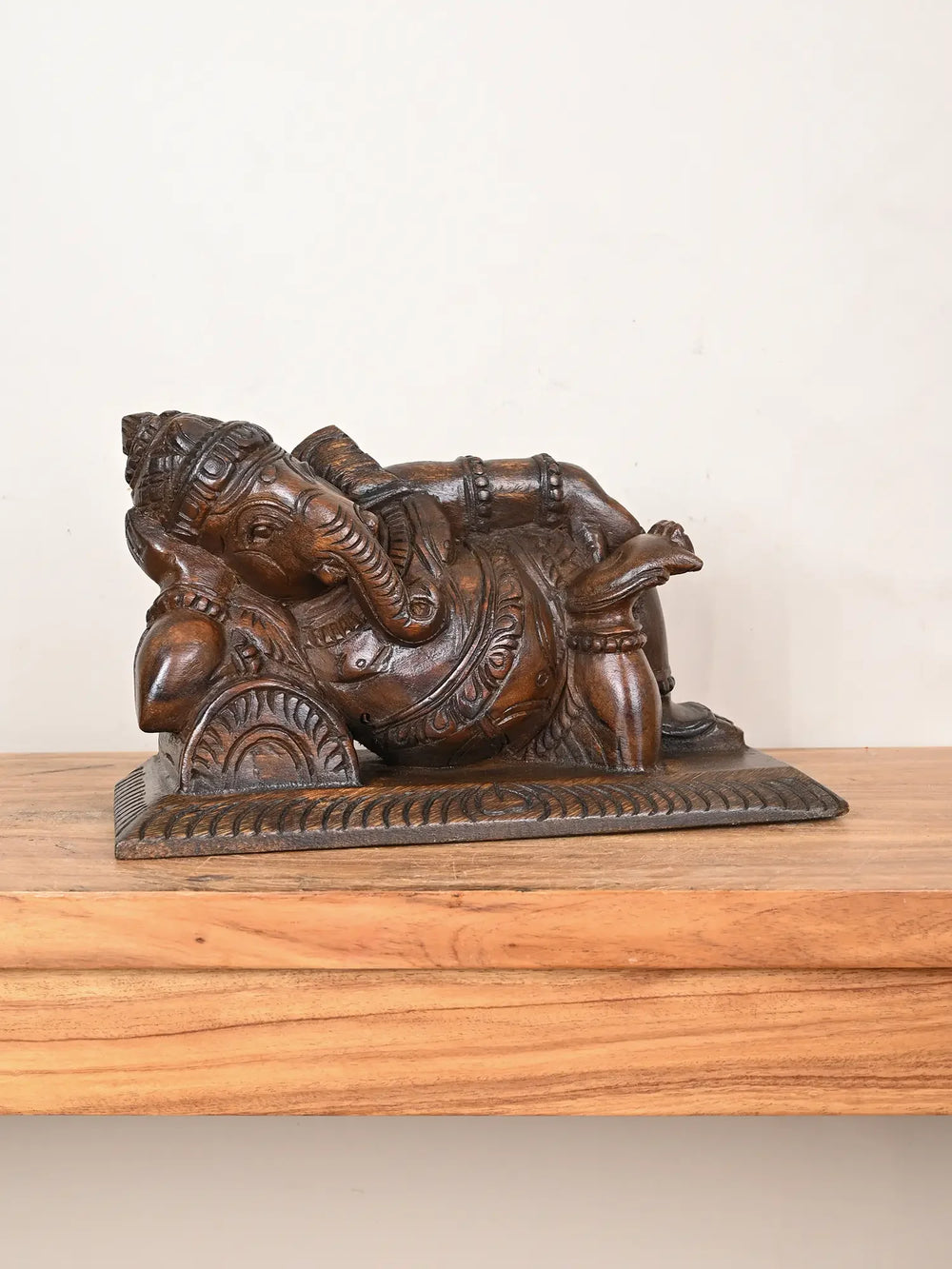 Wooden statue of Lord Ganesha