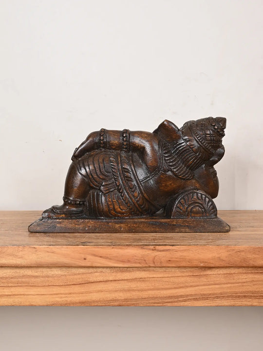 Relaxed Lord Ganesha in Reclining Pose 14"