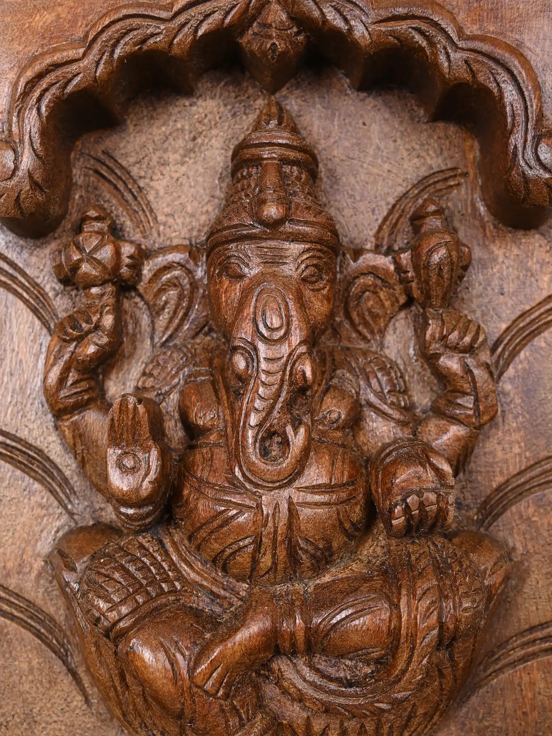 Paired Vertical Ganesh, Lakshmi & Saraswaathi Panel 37"