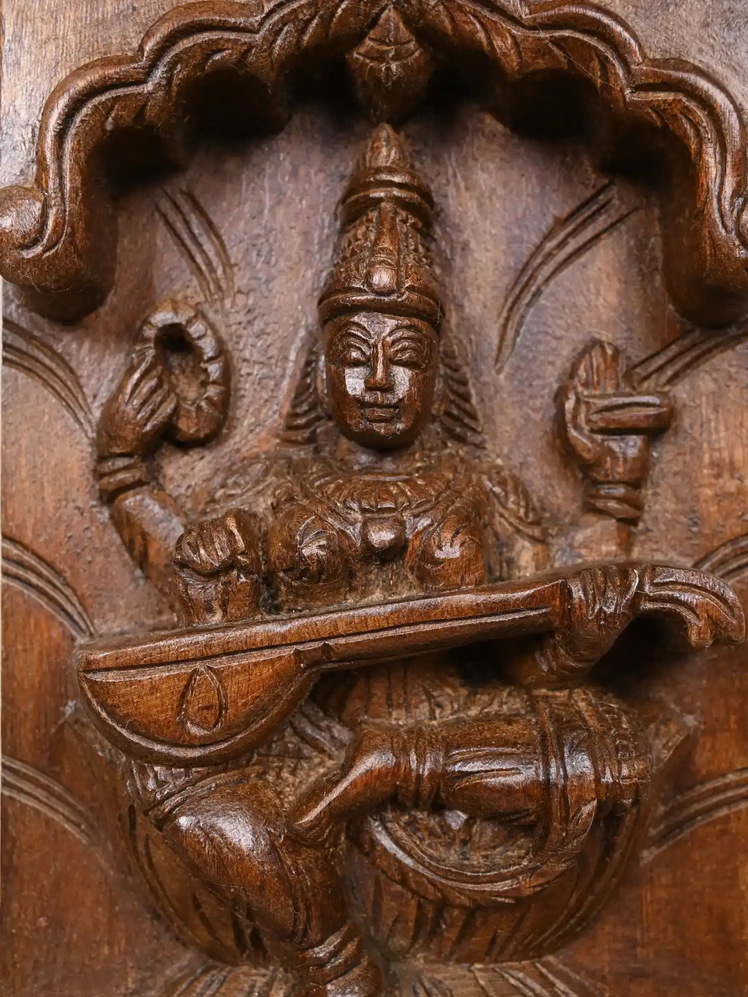 Paired Vertical Ganesh, Lakshmi & Saraswaathi Panel 37"