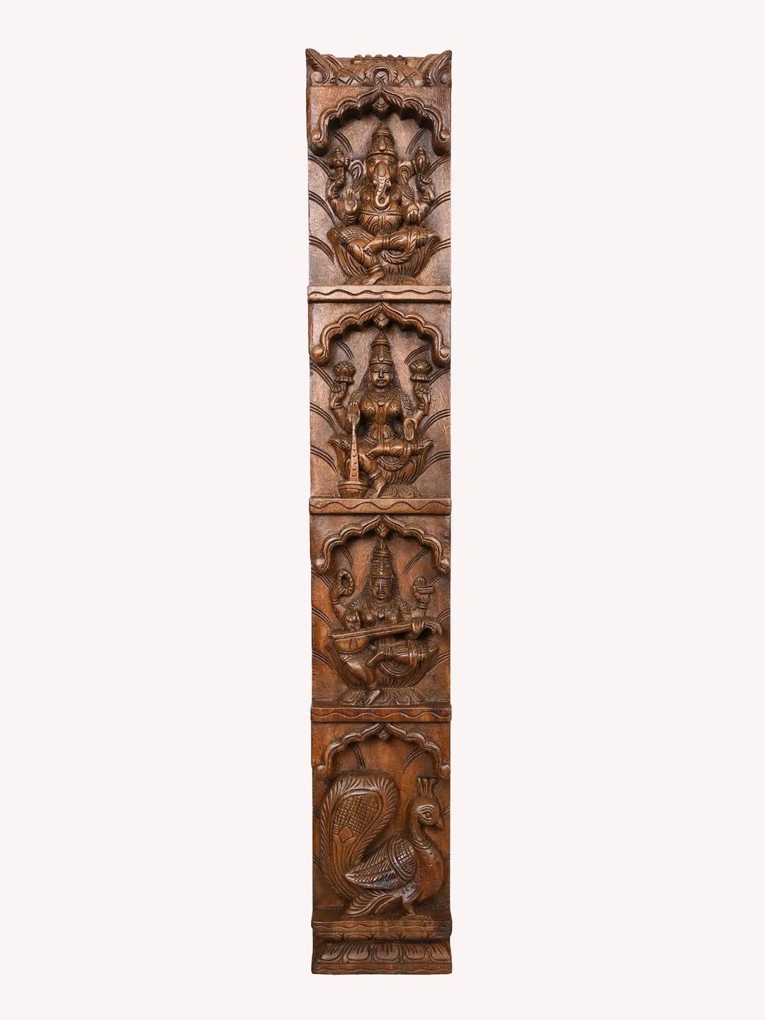 Wooden God & Goddess pair of panel