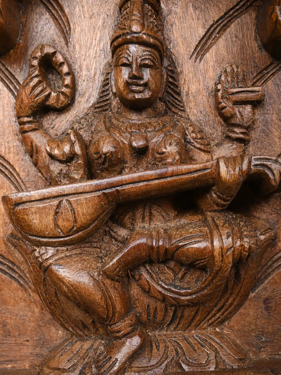 Paired Vertical Ganesh, Lakshmi & Saraswaathi Panel 37"