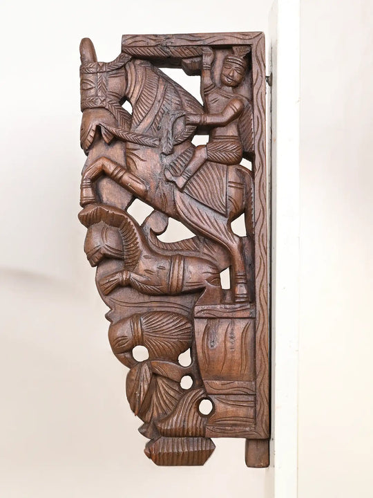 Pair Of Traditional Horse Brackets 18"