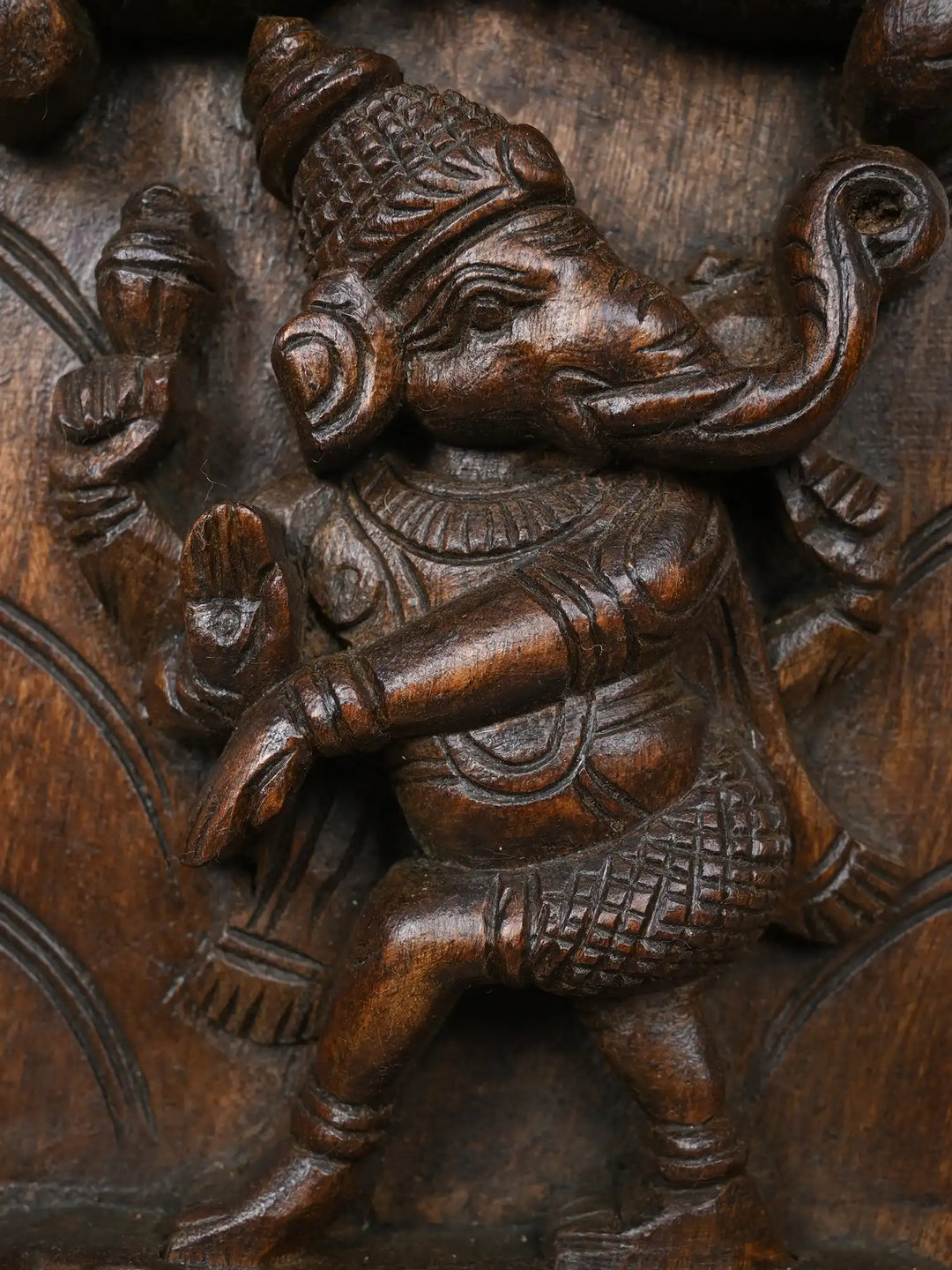 Classic Pillars Adorned with Lord Asta Ganesha Panel 45"