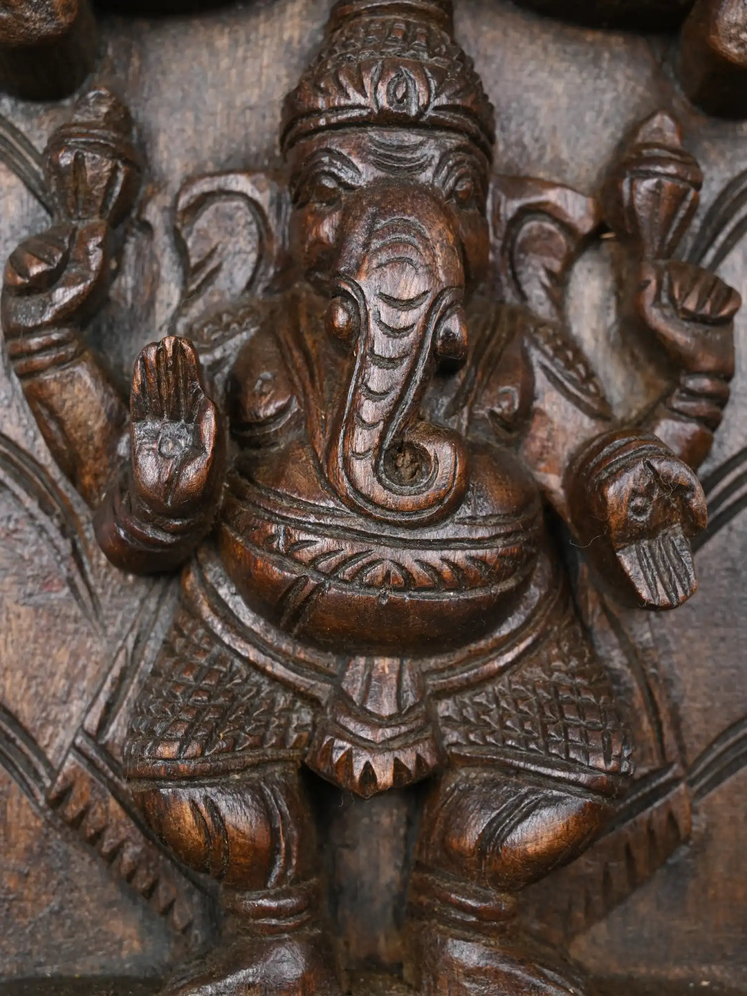 Classic Pillars Adorned with Lord Asta Ganesha Panel 45"