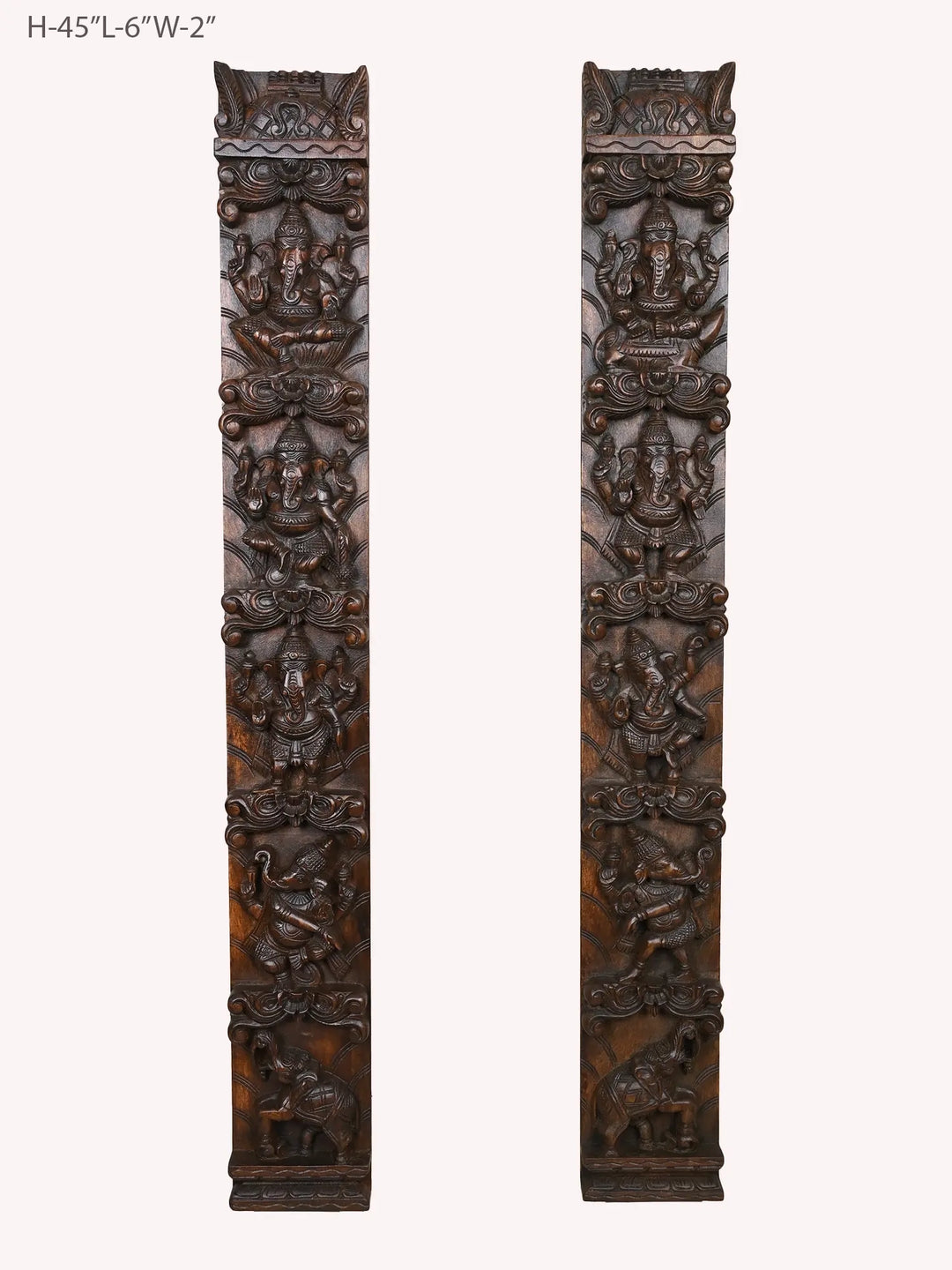 Astaganesh pair of wooden panel