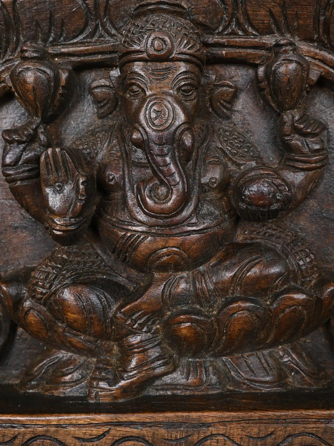 2Ft Ganesh Wall Mount With Peacock