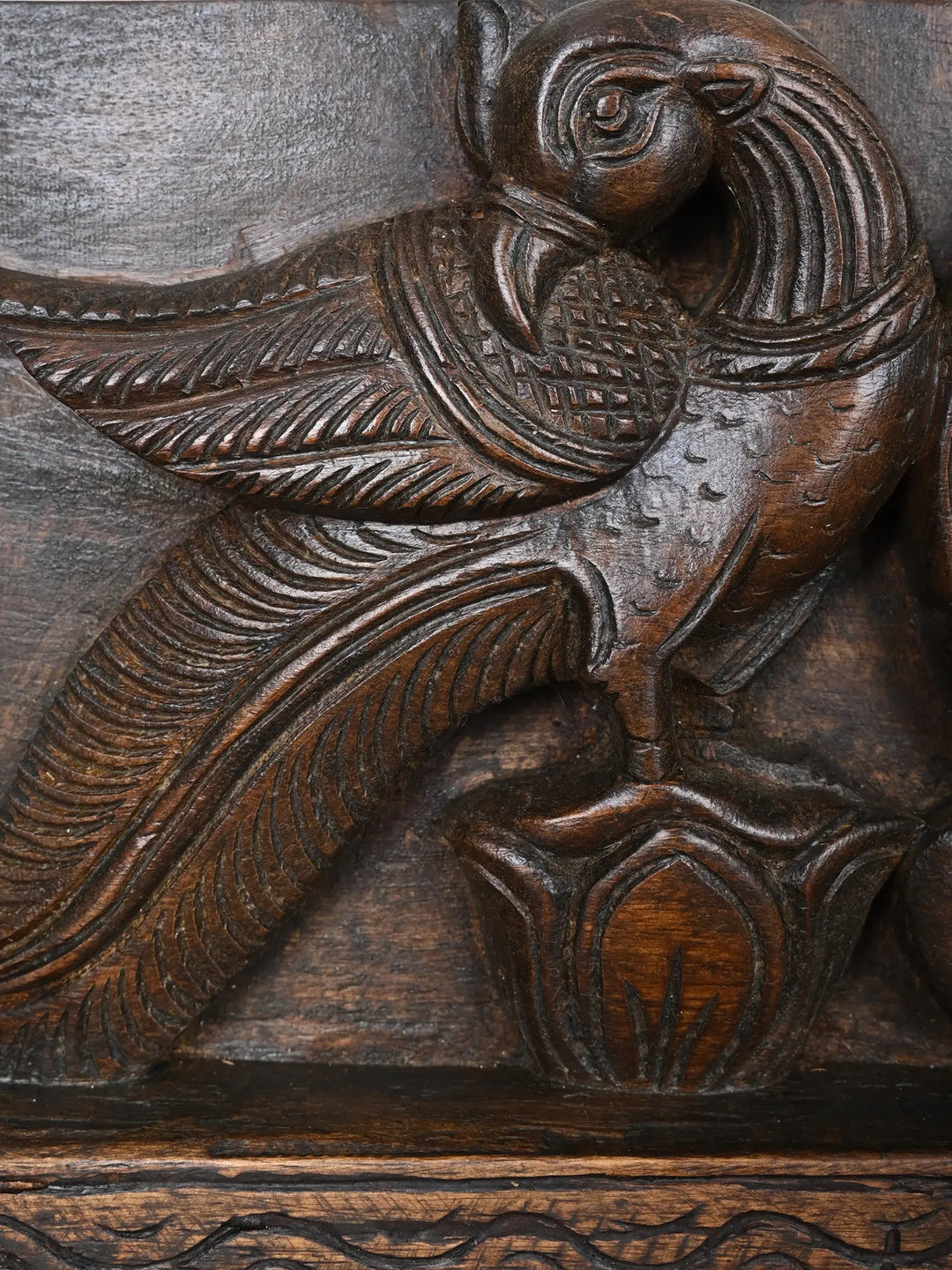 2Ft Ganesh Wall Mount With Peacock