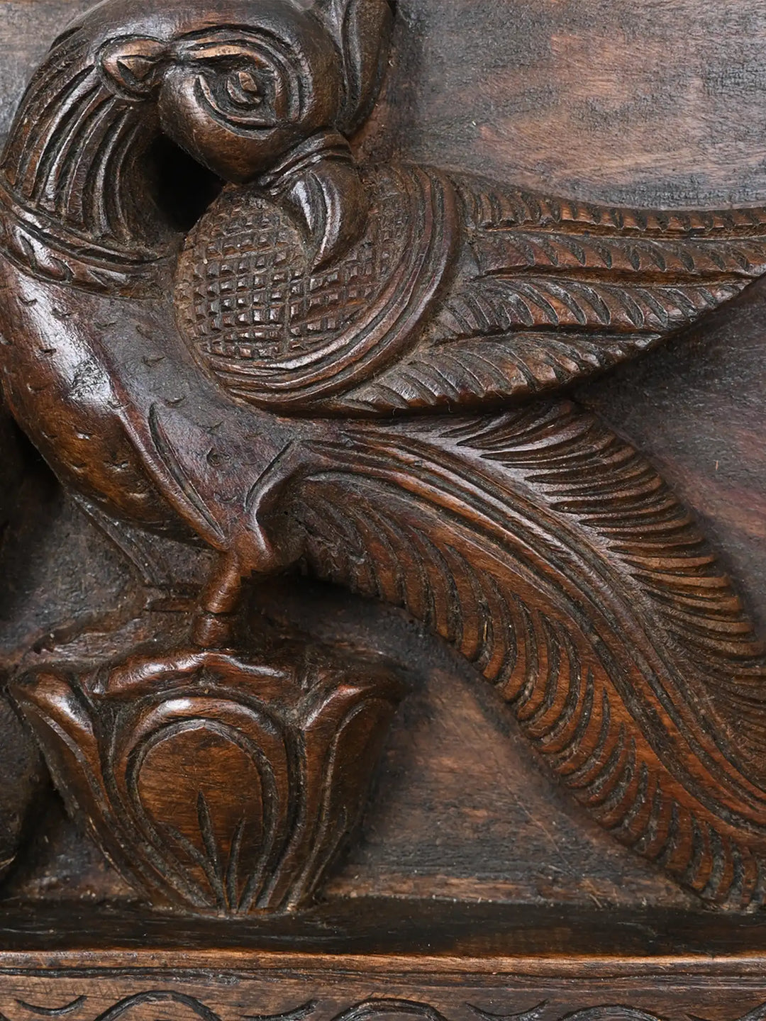 2Ft Ganesh Wall Mount With Peacock