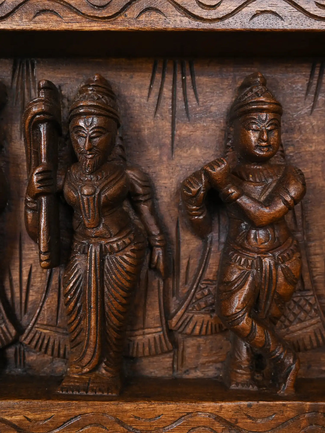 Ten Avathars With  Lord Vishnu Reclining Posture on the Serpent Adisesha 45"