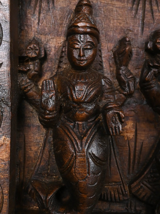 Ten Avathars With  Lord Vishnu Reclining Posture on the Serpent Adisesha 45"