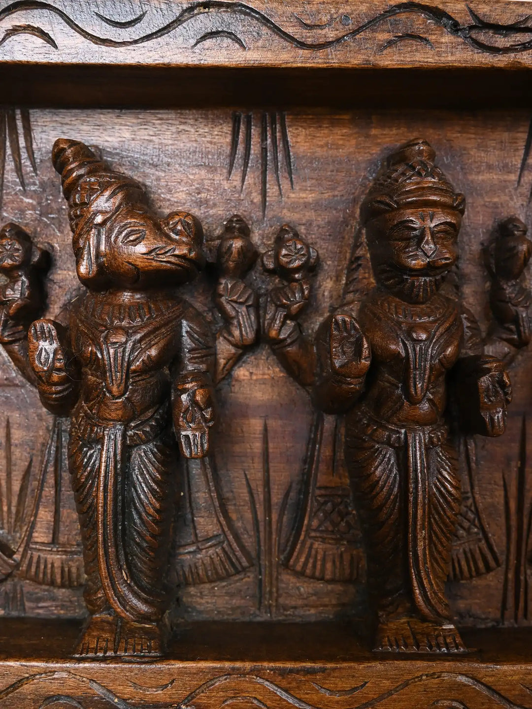 Ten Avathars With  Lord Vishnu Reclining Posture on the Serpent Adisesha 45"