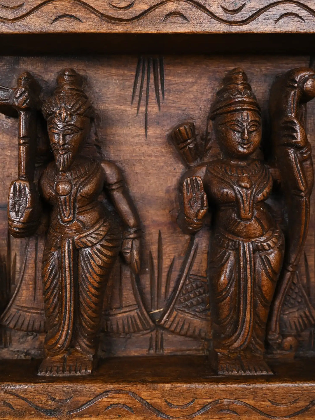 Ten Avathars With  Lord Vishnu Reclining Posture on the Serpent Adisesha 45"