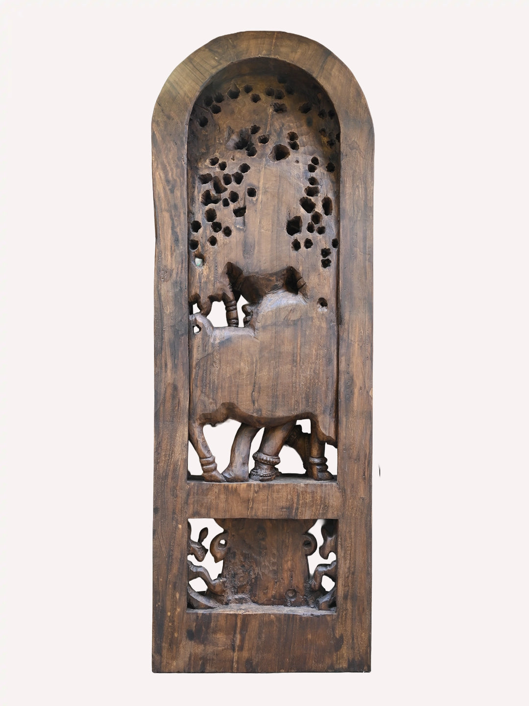 Lord Flute Krishna With Cow Under the Kadamba Tree 74"