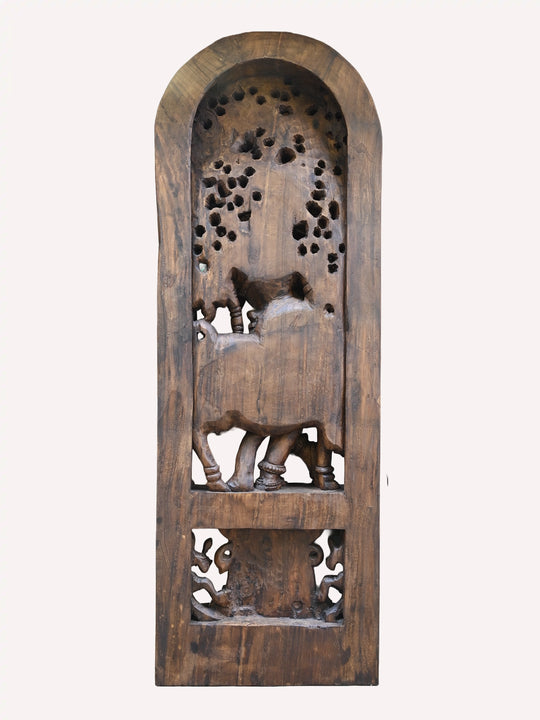 Lord Flute Krishna With Cow Under the Kadamba Tree 74"