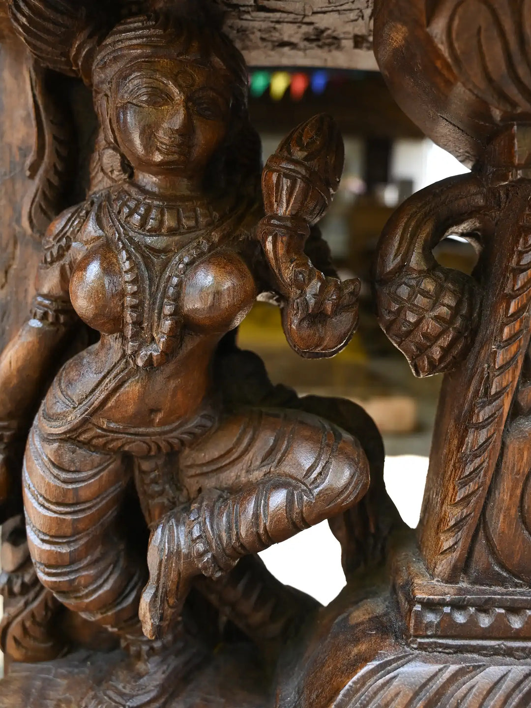 Lord Flute Krishna With Cow Under the Kadamba Tree 74"