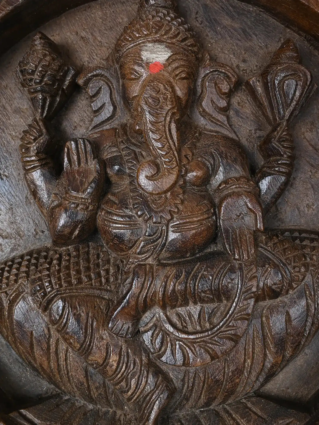 Lord Ganapathi Circular Wall Mount 17"