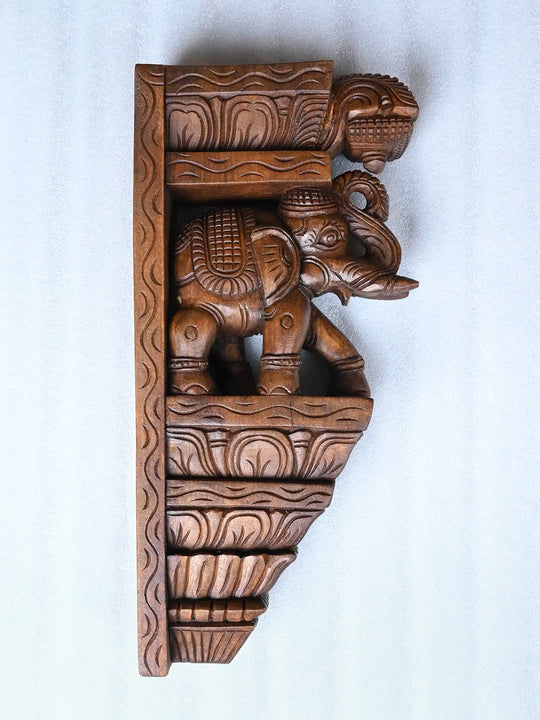 Traditional South Indian Elephant Corbels 18"