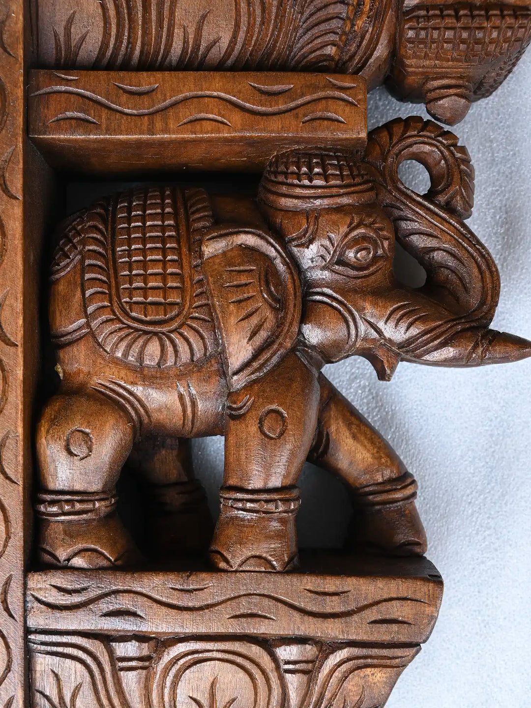 Traditional South Indian Elephant Corbels 18"