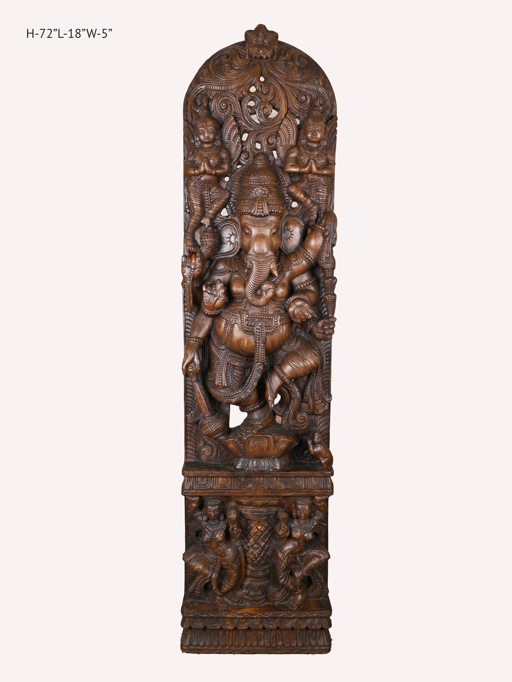 Wooden Lord Ganesha joliwork
